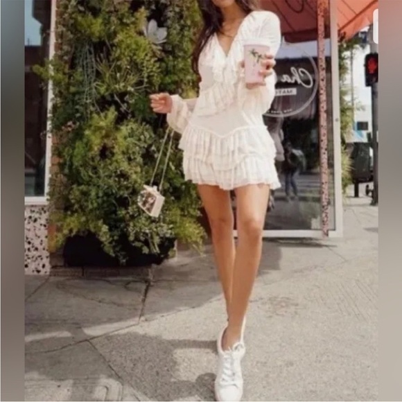 Revolve We are HAH Medium “Mags About You” Mini Dress blush pink retail $300 NWT - Picture 4 of 12